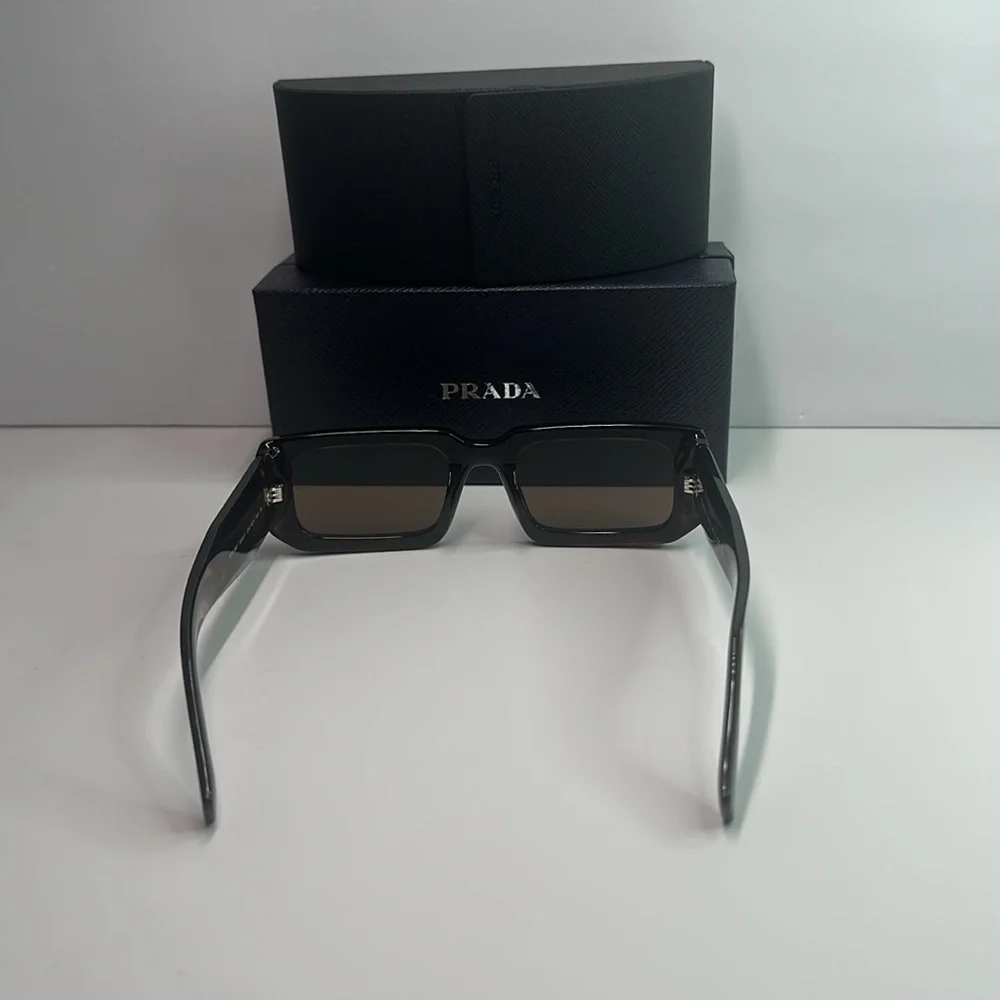 Prada PR06YS Brown Sunglasses with Bold Frames and UV Protection
